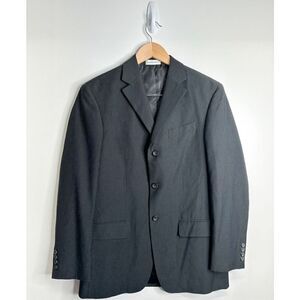 Geoffrey Beene Blazer‎ Jacket Mens Gray Striped Size 38R